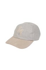 CAPPELLO FLANELLA BOTTONATA BISTRETCH E SUEDE