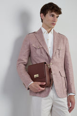 GIACCA MONOPETTO LINO CASHMERE SETA