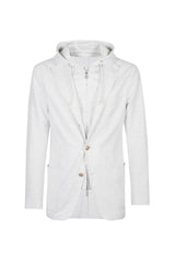 GIACCA CON PETTORINA COTONE LINO COSTA INGLESE