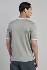 T-SHIRT GIROCOLLO COTONE GIZA