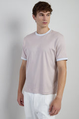 T-SHIRT GIROCOLLO COTONE GIZA