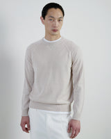 MAGLIA GIROCOLLO LINO E COTONE