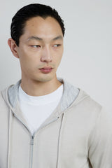 MAGLIA FULL ZIP MERINOS SETA