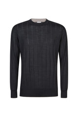 MAGLIA GIROCOLLO MERINOS SETA