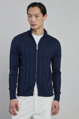 MAGLIA FULL ZIP COTONE SETA CASHMERE