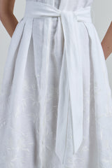 VESTITO LINO CON RICAMO