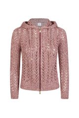 MAGLIA FULL ZIP LINO COTONE SETA