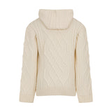 MAGLIA IN LANA CON CAPPUCCIO BAMBINA
