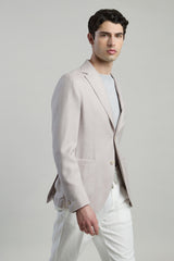 GIACCA MONOPETTO CASHMERE SETA LINO