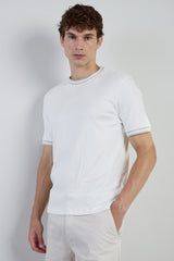 T-SHIRT GIROCOLLO COTONE GIZA