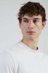 T-SHIRT GIROCOLLO COTONE GIZA