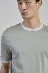 T-SHIRT GIROCOLLO COTONE GIZA