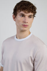 T-SHIRT GIROCOLLO COTONE GIZA