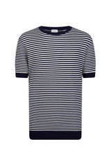 MAGLIA GIROCOLLO COTONE RIGATO