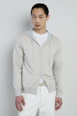 MAGLIA FULL ZIP MERINOS SETA