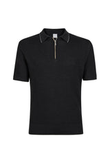 MAGLIA MEZZA ZIP MERINOS SETA