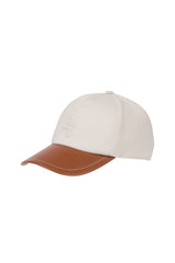 CAPPELLO JERSEY DI COTONE E PELLE