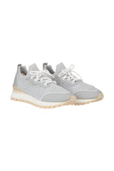 MESH AND RUBBERIZED LEATHER SHOE