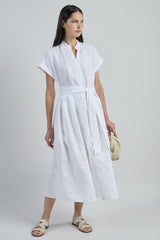 VESTITO LINO CON RICAMO