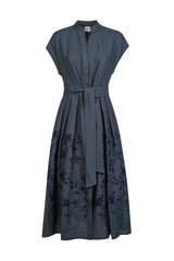 VESTITO LINO CON RICAMO