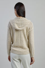 MAGLIA FULL ZIP COTONE LINO