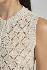 MAGLIA SMANICATA COTONE LINO