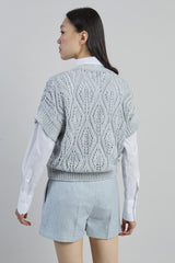 CARDIGAN LINO COTONE SETA