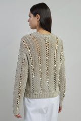 MAGLIA GIROCOLLO LINO