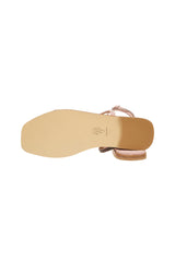 SANDALI CAMOSCIO CON STRASS