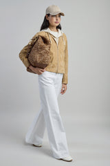 GIUBBINO IN PELLE SUEDE