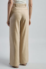 PANTALONE LINO LANA GESSATO